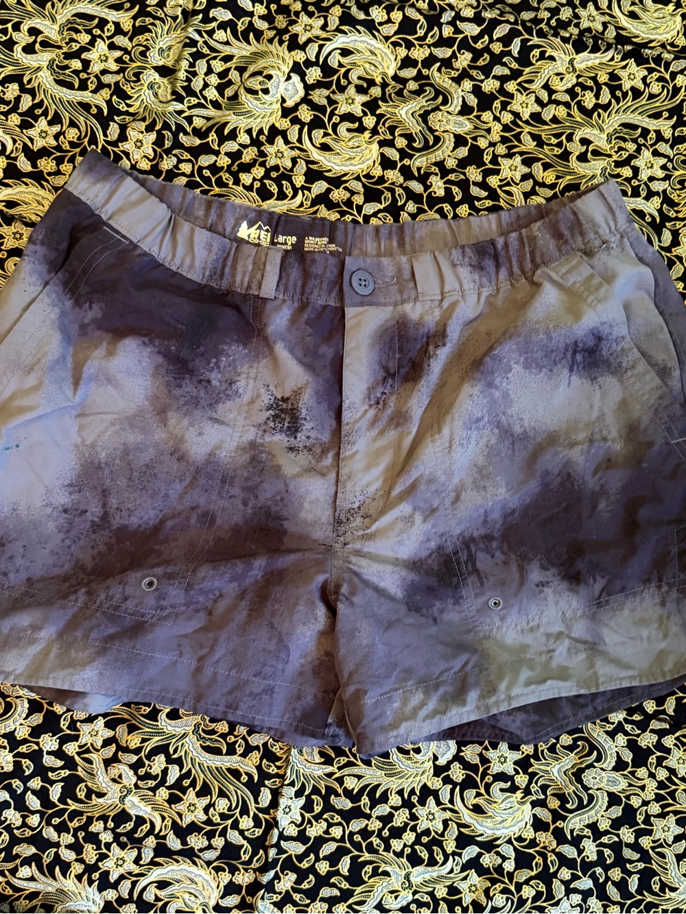 REI Co-op Women's purple tie-dye Swim Bottoms